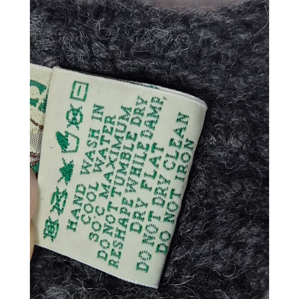 Aran Crafts Womens Small 100% Merino Wool Full Zip Sweater Gray Hooded Ireland. - Picture 6 of 8